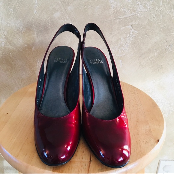 Stuart Weitzman Red Patent Heals - Picture 2 of 6